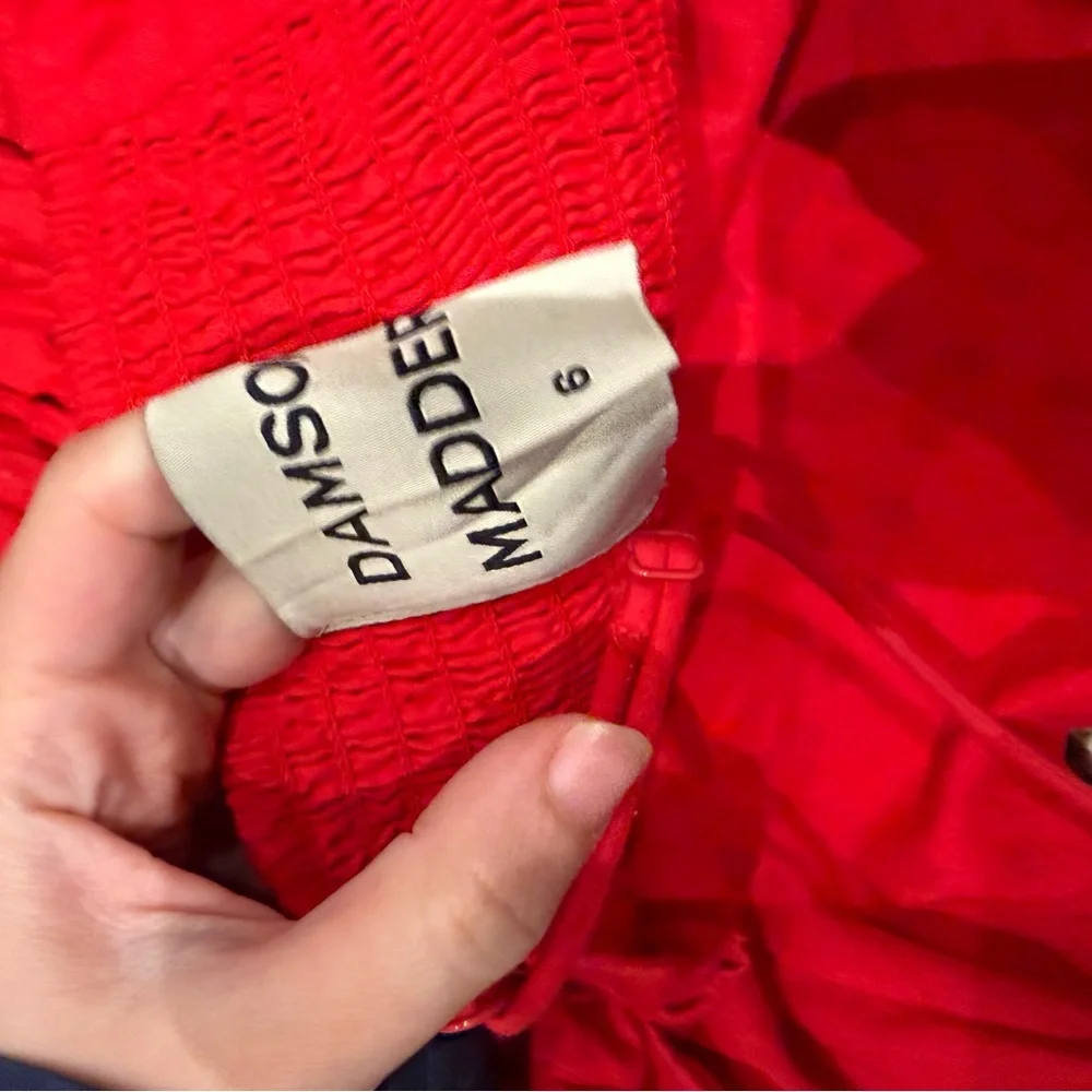 Damson Madder / Penelope mini dress in red eyelet broderie 6 - Picture 7 of 9